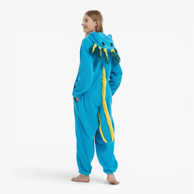 axolotl pajamas onesie