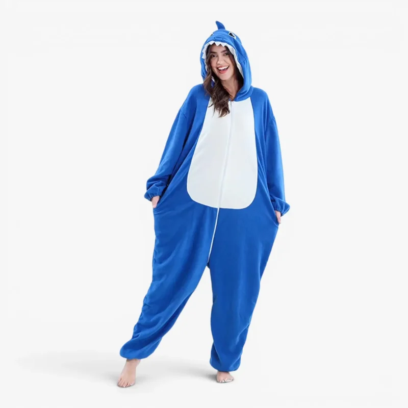 blue shark onesie