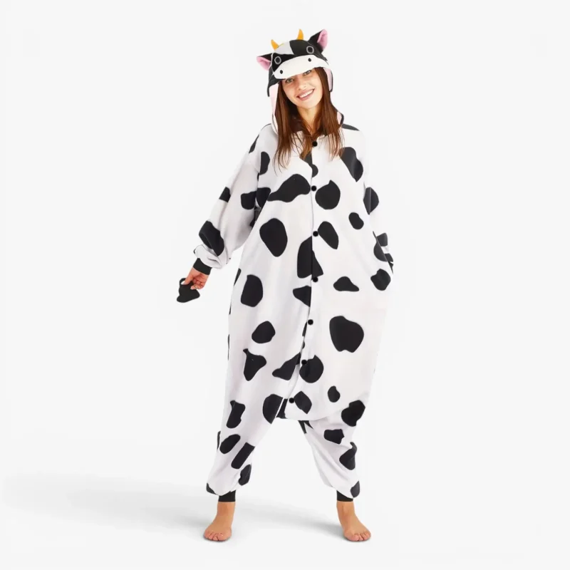 cow pajama onesie