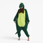 green dinosaur onesie