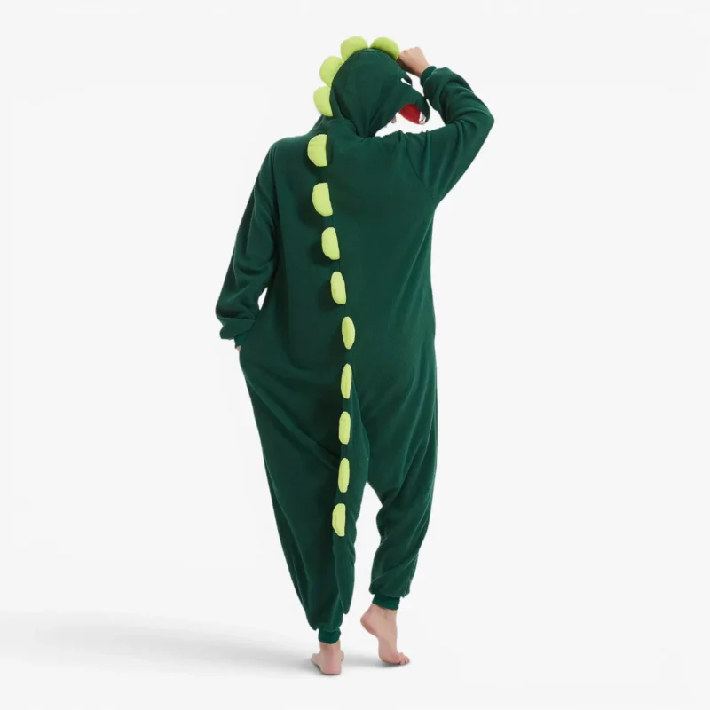 green dinosaur pajamas