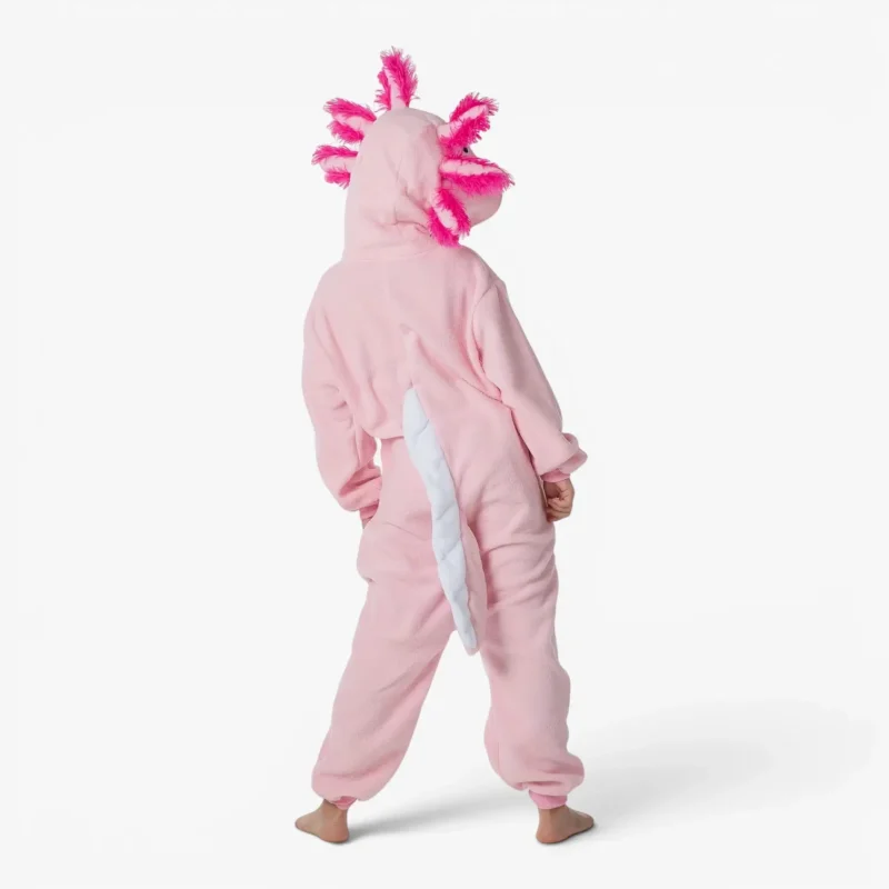 kids pink Axolotl onesie