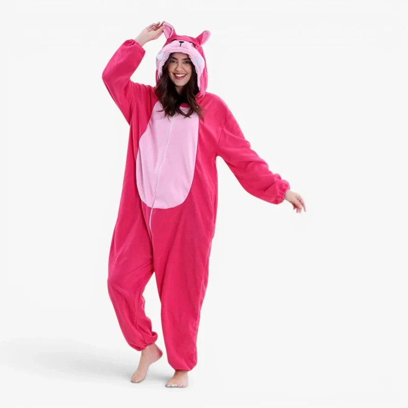 pink cat onesie for adults