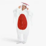 red mushroom onesie