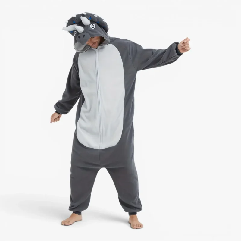 triceratops onesie