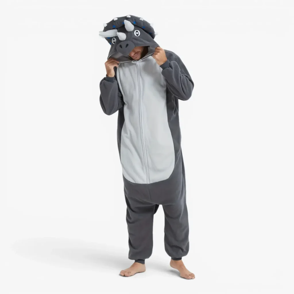 triceratops onesie for adults