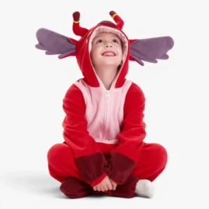 Red Leroy Stitch Onesie for Kids