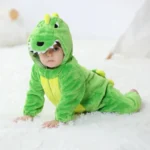 green dino baby costume