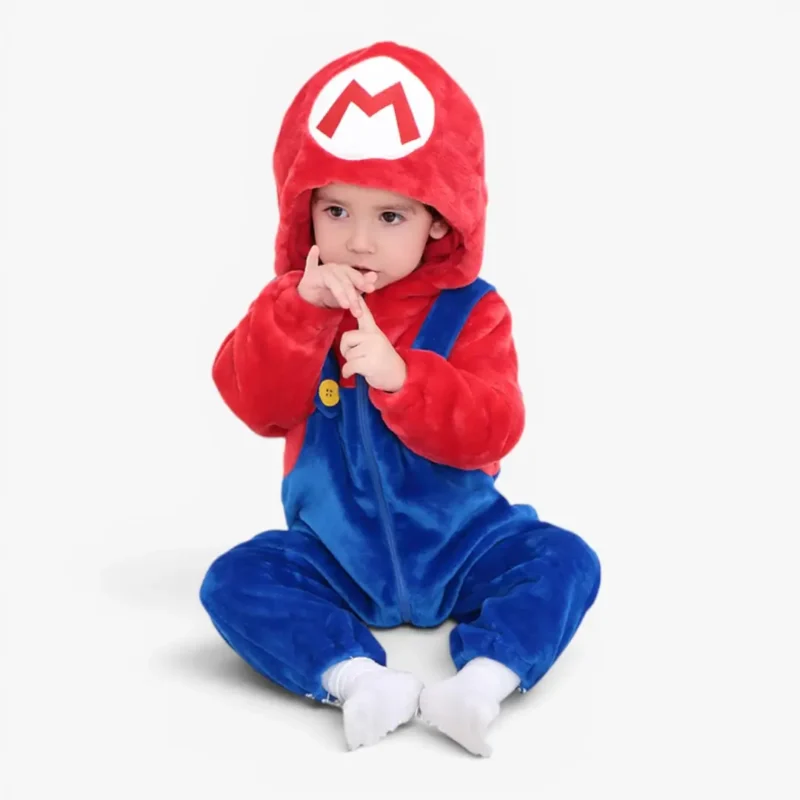 mario baby onesie