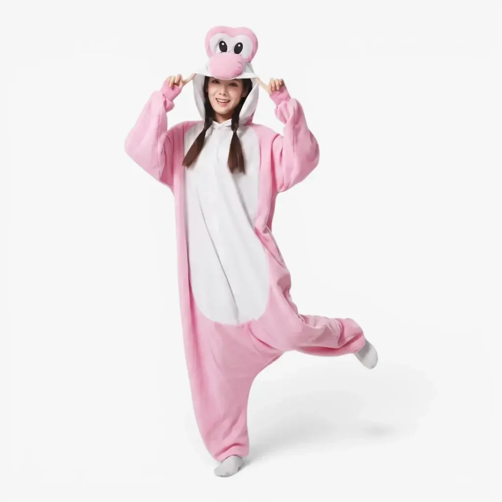 pink yoshi onesie