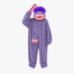 purple snuggle onesie
