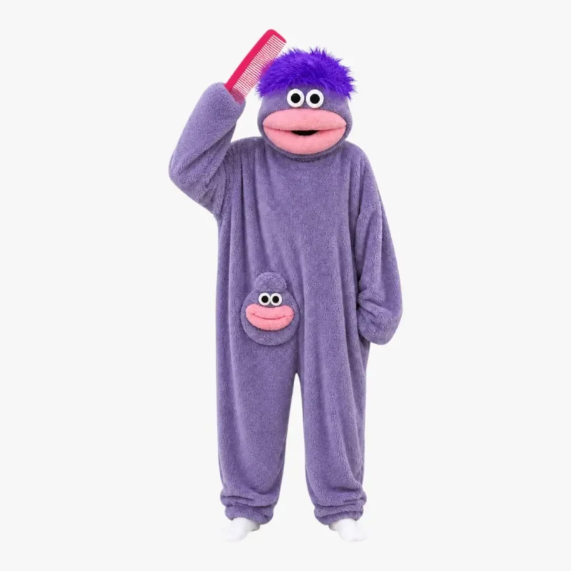 purple snuggle onesie