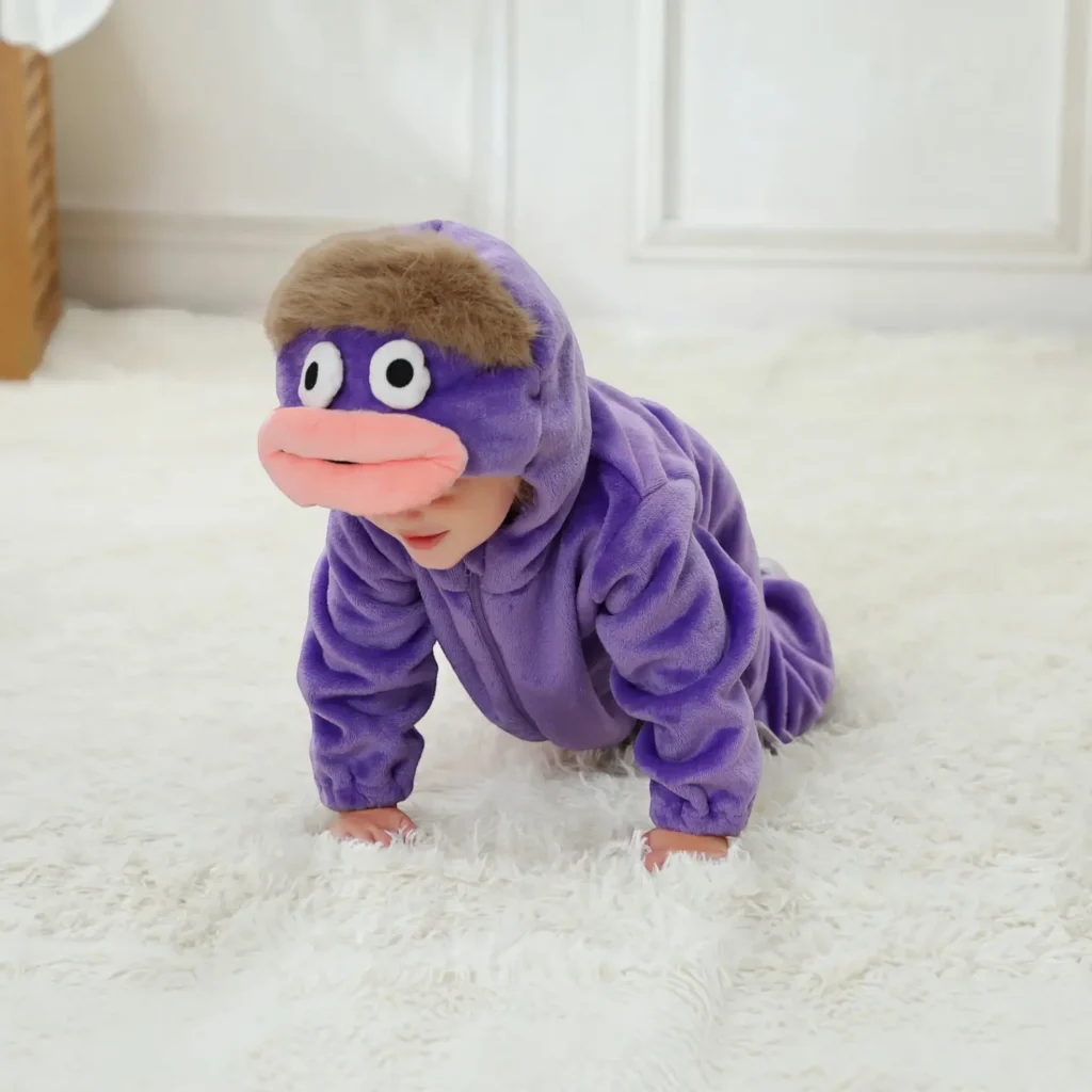 purple monster baby kigurumi