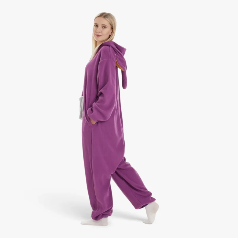 purple teletubby onesie costume adult
